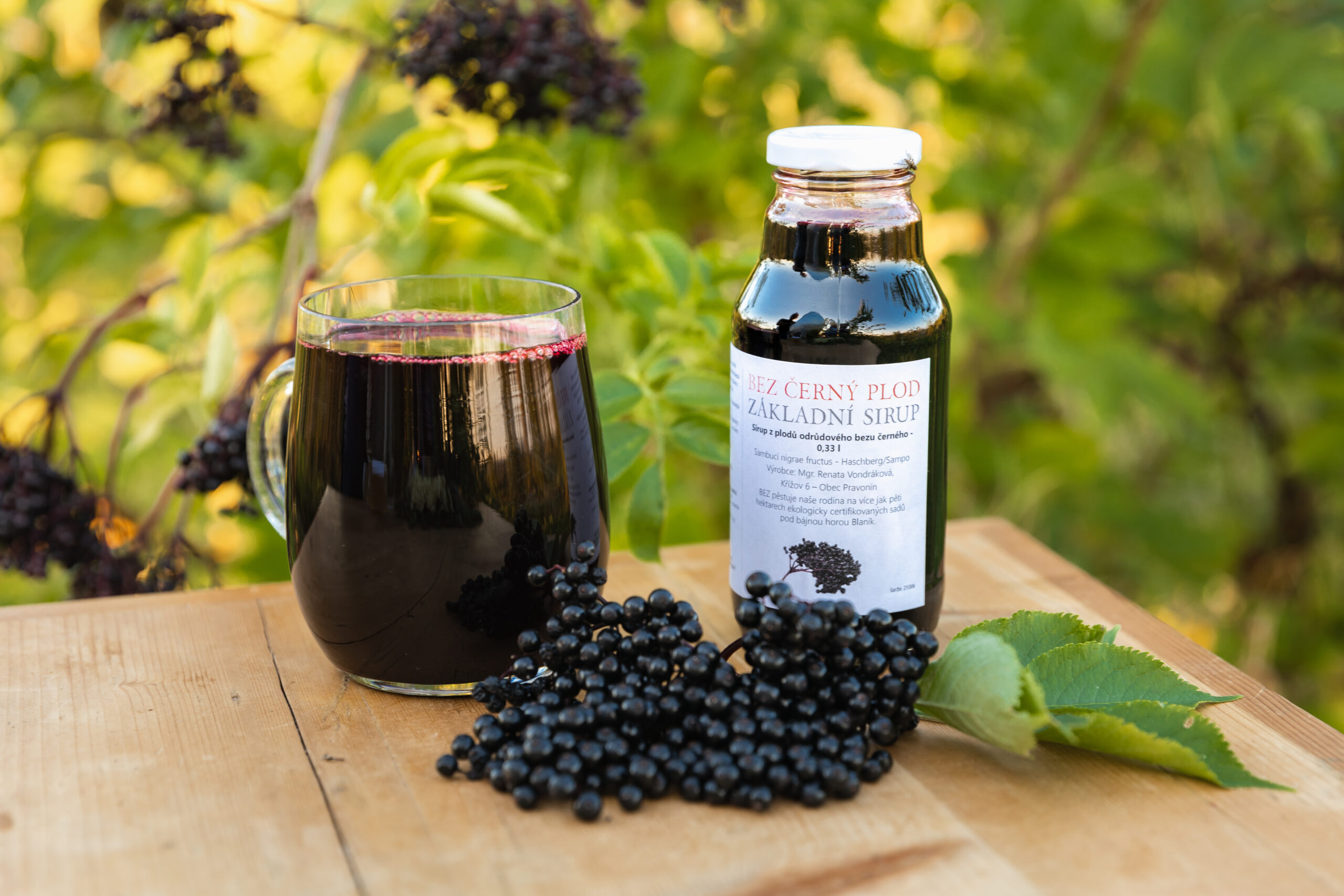 Koncentrát černý bez - plod, základní, 330 ml